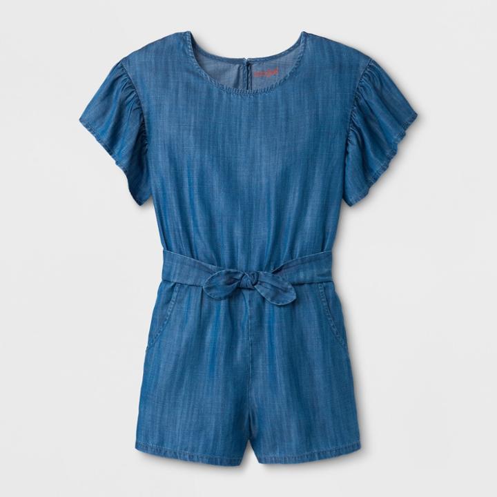 Girls' Romper - Cat & Jack Blue