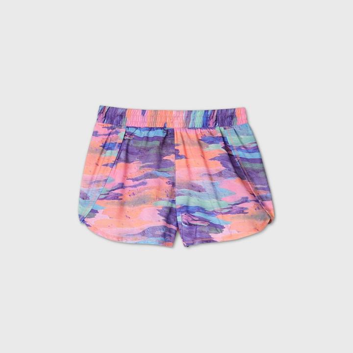Girls' Run Shorts - All In Motion Pink Violet Xs, Pink Purple