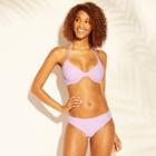 Women's Cabana Light Lift Textured Bikini Top -shade & Shore Lilac Purple