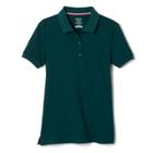 French Toast Girls' Uniform Short Sleeve Pique Polo Shirt - Green