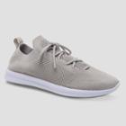 Women's Fleur Knit Lace Up Sneakers - Mossimo Supply Co. Gray