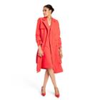 Women's Strong Shoulder Trench Coat - Sergio Hudson X Target Red Xxs