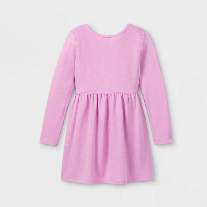Girls' Soft Long Sleeve Knit Dress - Cat & Jack