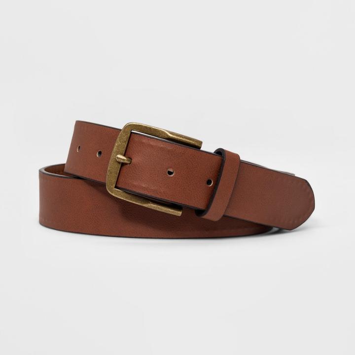 Target Men's 35mm Round Bevel - Goodfellow & Co Brown