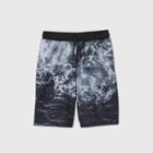 Boys' Ocean Graphic Knit Shorts - Art Class Black