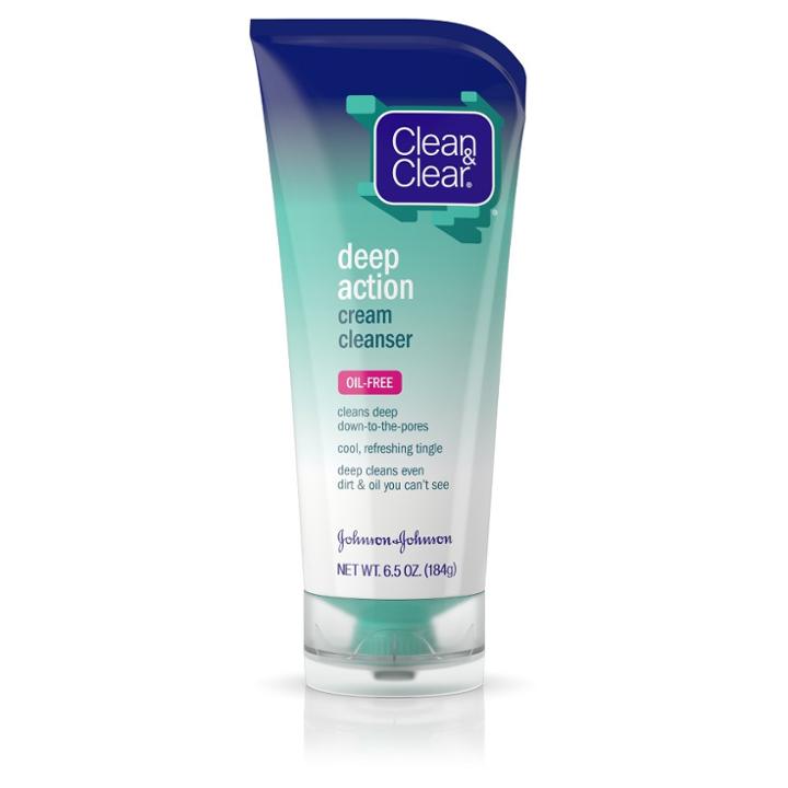 Clean & Clear Oil-free Deep Action Cream Facial Cleanser