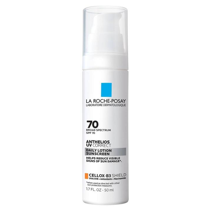 La Roche Posay Anthelios, Uv Correct Daily Anti-aging Face Sunscreen, Oxybenzone And Oil-free Sheer Finish Sunscreen - Spf