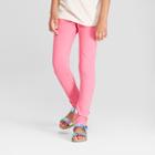 Girls' Sparkle Leggings - Cat & Jack Pink Xs, Paradise Pink