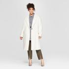 Women's Plus Size Crombie Coat - Who What Wear Cream