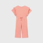 Toddler Girls' Ribbed Short Sleeve Jumpsuit - Art Class Pink