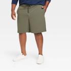 Men's Big & Tall 8 Regular Fit Pull-on Shorts - Goodfellow & Co Olive Green