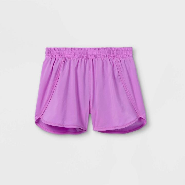 Girls' Run Shorts - All In Motion Violet