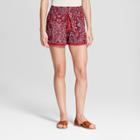 Women's Printed Soft Shorts - Knox Rose Red