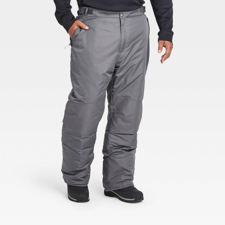 Men's Big & Tall Snow Pants - All In Motion Gray