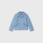 Oshkosh B'gosh Toddler Girls' Chambray Ruffle Jacket - Blue