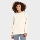 Women's Fleece Pullover Sweatshirt - Universal Thread Cream