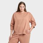 Women's Plus Size Sweatshirt - A New Day Coral Pink