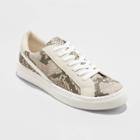 Women's Brittin Lace Up Snake Print Sneakers - Universal Thread Gray