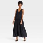 Women's Sleeveless Tiered Dress - Who What Wear Black
