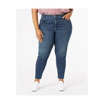Denizen From Levi's Women's Plus Size High-rise Skinny Jeans - Pine Crest 18, Green Crest