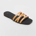 Women's Joan Strappy Slide Sandals - A New Day Tan