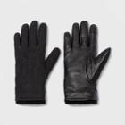 Men's Leather Gloves - Goodfellow & Co Black