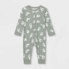 No Brand Baby Halloween Ghost Print Matching Family Union Suit - Gray