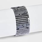 Sparkle Mesh Hematite Wrap Bracelet - A New Day Black