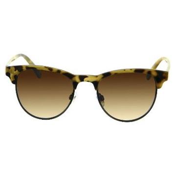 Outlook Eyewear Round Clubmaster Sunglasses - Tortoise
