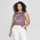 Women's Plus Size Love You To The Moon & Back Tank Top - Grayson Threads (juniors') - Purple