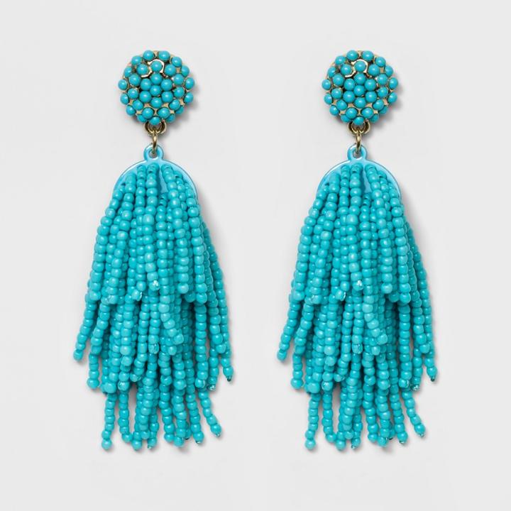 Sugarfix By Baublebar Tassel Earrings - Blue, Girl's, Turquoise
