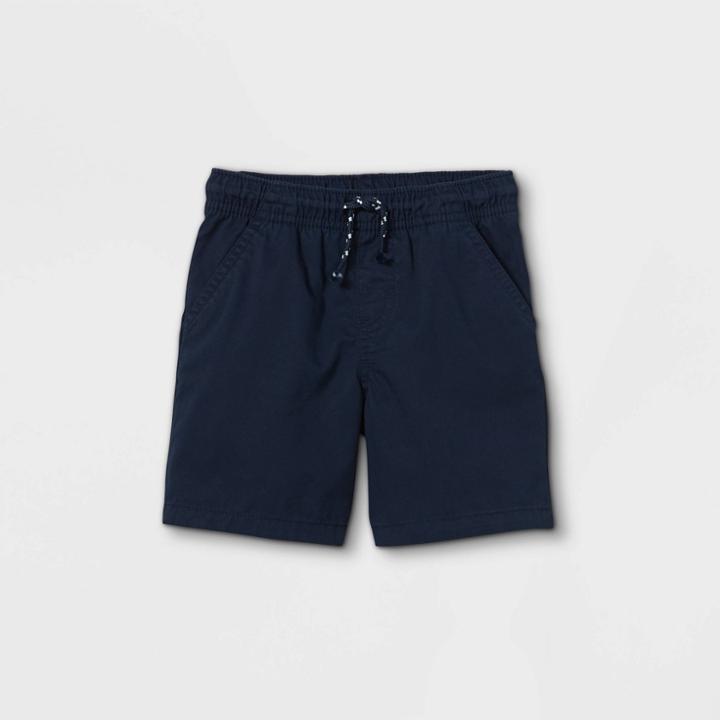 Toddler Boys' Woven Pull-on Shorts - Cat & Jack Dark Blue
