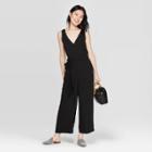 Target Women's Sleeveless V-neck Jumpsuit - A New Day Black