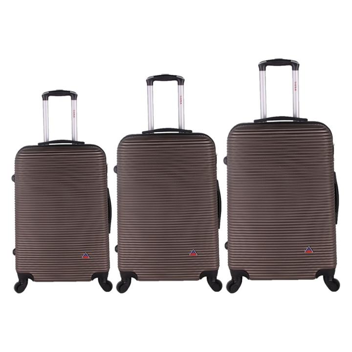 Inusa Royal 3pc Hardside Checked Spinner Luggage