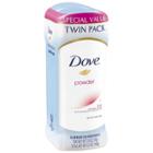 Dove Powder Invisible Solid Antiperspirant Deodorant Twin Pack