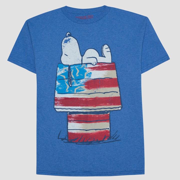 Boys' Peanuts Short Sleeve T-shirt - Royal Heather
