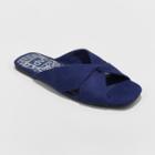 Dv Brand Women's Dv Addie Microsuede Knotted Slide Sandals - Blue