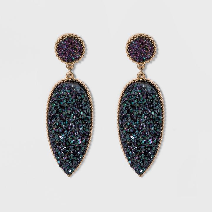 Sugarfix By Baublebar Lustrous Druzy Drop Earrings, Girl's,
