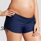 Liz Lange Maternity For Target Maternity Adjustable Side Tie Shorts Navy (blue) M - Liz Lange For Target, Women's