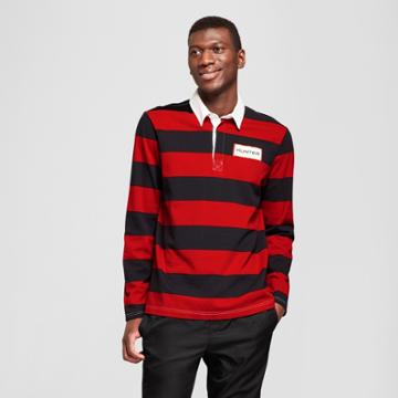 Hunter For Target Men's Long Sleeve Rugby Striped Polo