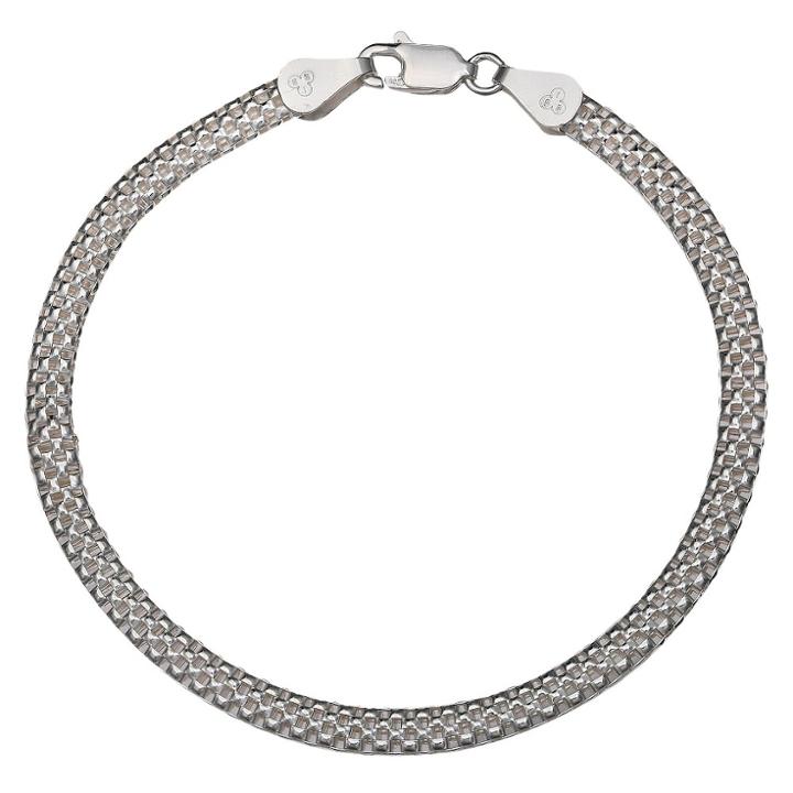 Target Women's Mesh Bracelet In Sterling Silver (7),