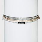 Distributed By Target Multi Row Chain With Bead Choker Necklace,