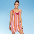 Sunn Lab Swim Women's Stripe Scoop Back Cover Up Dress - Sunn Lab Multi Xs, Women's,
