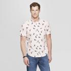 Men's Standard Fit Short Sleeve Poplin Button-down Shirt - Goodfellow & Co Dusk Pink