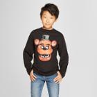 Boys' Five Nights At Freddy's Long Sleeve Graphic T-shirt - Black