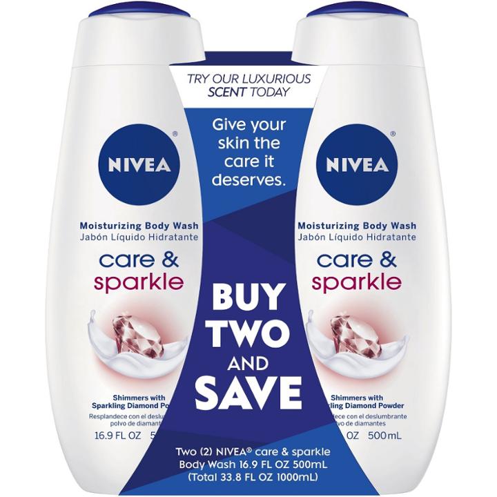 Nivea Care & Sparkle Body Wash Dual Pack