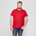 Men's Big & Tall Short Sleeve Loring Polo T-shirts - Goodfellow & Co Red Velvet