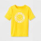 Toddler Boys' 'sun's Out Fun's Out' Short Sleeve Rash Guard Swim Shirt - Cat & Jack Yellow