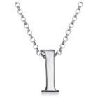 Target Women's Sterling Silver 'l' Initial Charm Pendant -