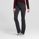 Mossimo Supply Co. Women's Bootcut Pants With Foldover Waistband Charcoal (grey) Xl - Mossimo